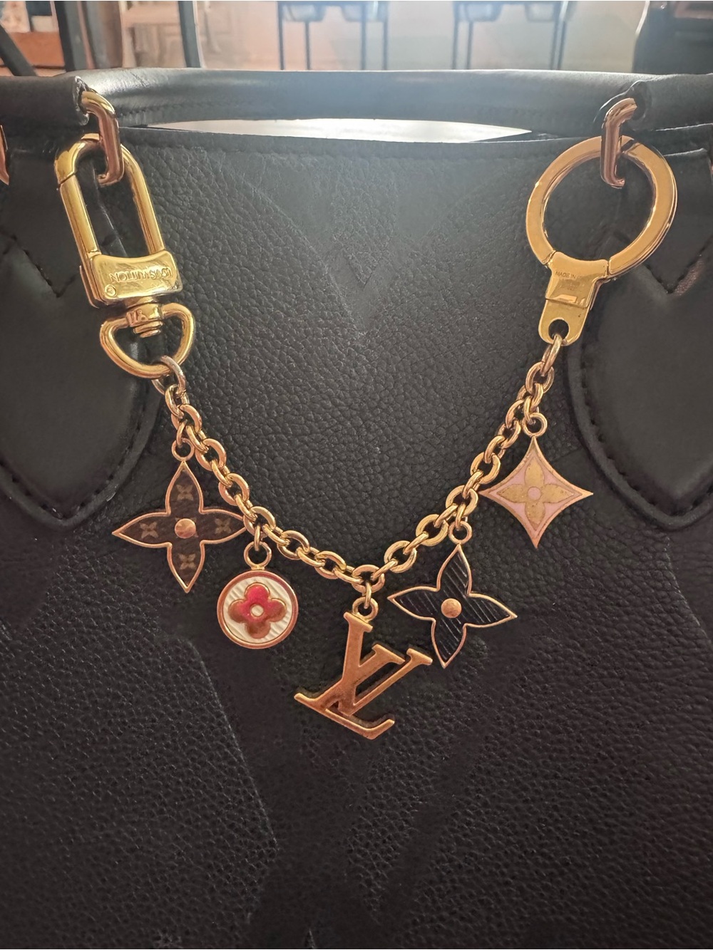 Louis Vuitton Spring Street Monogram Pink Bag Charm Chain M68999
